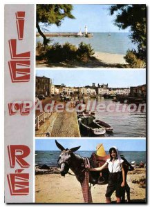 Postcard Modern Ile De Re La Flotte View On The Lighthouse