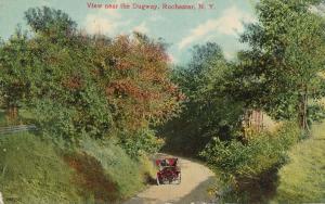Old Auto in the Dugway, Rochester, New York - pm 1912 - DB