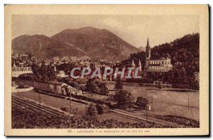 Old Postcard Lourdes Basilica And The Pic Du Jer