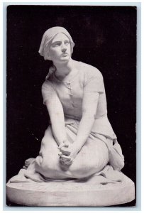 1940 Joan Arc Henri-Michel-Antoine-Chapu Art Institute Chicago Illinois Postcard