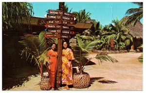 Polynesian Cultural Center Laie Oahu Hawaii Postcard Posted 1972