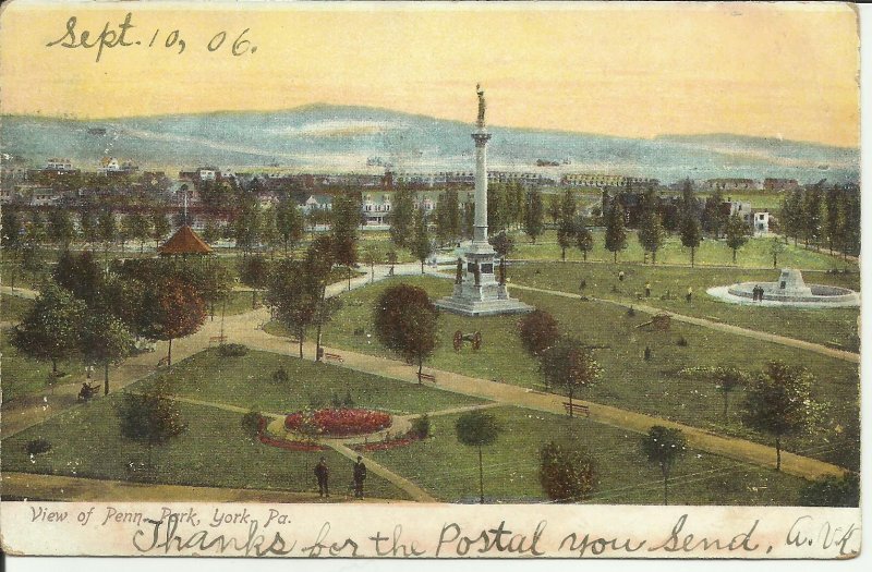 View Of Penn Park, York, Pa.