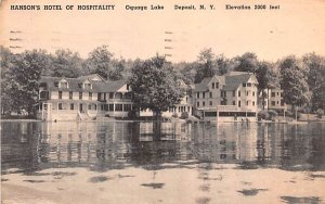 Hanson's Hotel of Hospitality Oquaga Lake, New York  