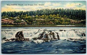 Postcard - Willamette Falls at Oregon City, Oregon