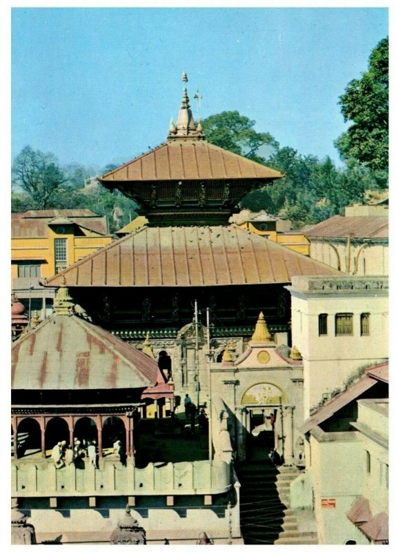 Lord Pasupatinath Temple Nepal Postcard PC1079