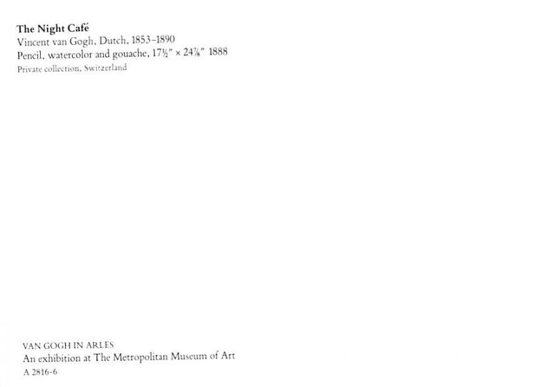 Night Café - Vincent Van Gogh