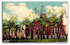 Postcard KS Garfield School Abilene Kansas Vintage Standard View Card