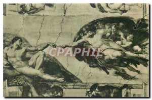 Old Postcard Citta del Vaticano Cappelle Sistina Michelangelo The Creation of...