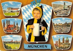 B108498 Germany Muenchen Frauenkriche Karlsplatz Hauptbahnhof real photo uk