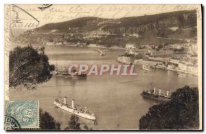 Old Postcard Villefranche sur Mer L & # 39escadre Charter