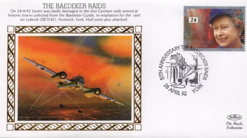 The Baedeker Raids Lubeck WW2 Benham Military First Day Cover