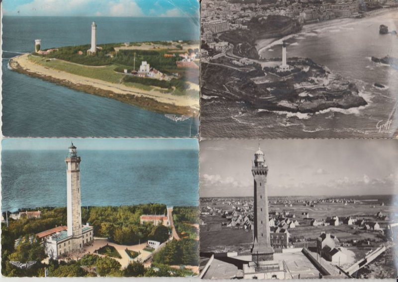 LIGHTHOUSES PHARES FRANCE 74 Vintage Postcards Mostly pre-1980 (L5526)