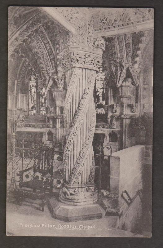 Prentice Pillar, Rosslyn Chapel, Roslin Scotland - Unused