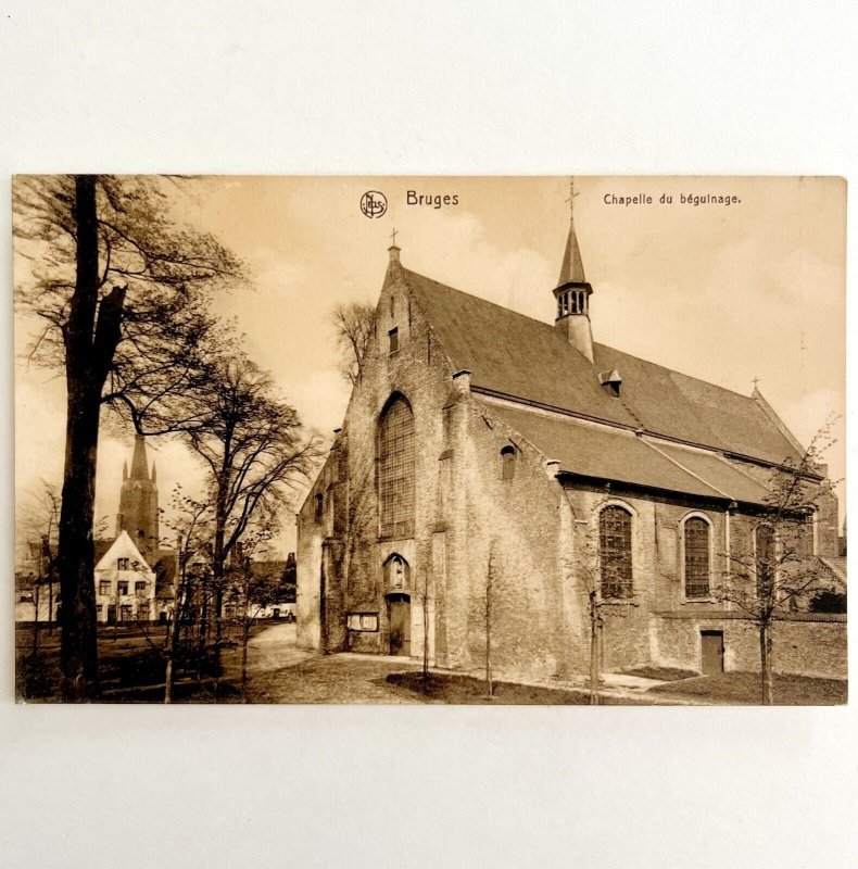 Chapel Beguinage Notre Dame Cathedral Belgium Gravure 1910s Postcard PCBG12A