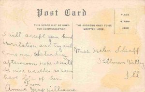 High School Building Freeport Illinois 1910c postcard