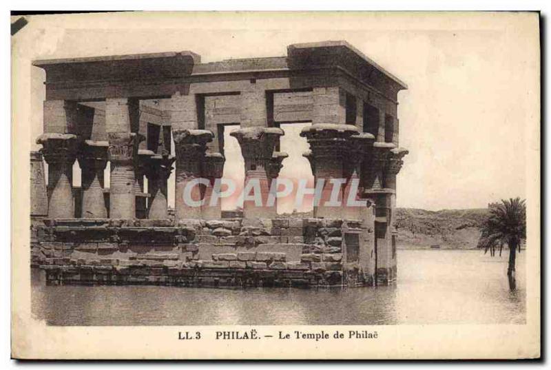 CPA Egypt Egypte Philae Le temple de Philae 