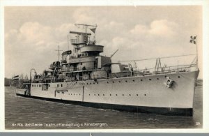 Hr. Ms. Artillerie Instructievaartuig Van Kinsbergen Battleship RPPC  06.24