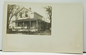 Dansville NY Home Residence Farmhouse Real Photo Postcard G15