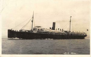 RPPC S.S. BEAR Steamship Ocean Liner c1910s Vintage Photo Postcard