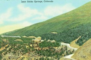 Postcard  Floyd Hill surrounding Clear Creek Canyon . Highway U.S. 40, ,CO. S3