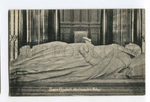 286831 UK Queen Elizabeth tomb Westminster Abbey Vintage postcard