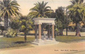 Red Bluff California 1920s Hand Colored Postcard Park 