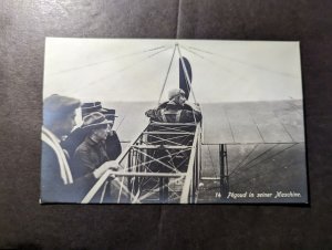 Mint Germany Aviation RPPC Postcard Pegoud In His Machine