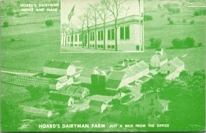 Postcard Hoard's Dairyman Farm on Highway 12 in Fort Atkinson, Wisconsin