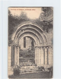 Postcard Doorway in Cloisters Dryburgh Abbey Scotland United Kingdom Europe 