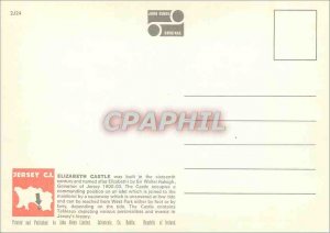 Modern Postcard The Harbor and Elizabeth Castle St Helier Jersey CI Boat Sealink