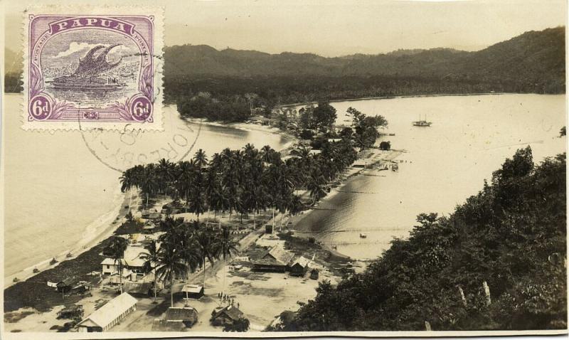 Papua New Guinea, Aerial View Real Photo (1930) Stamp