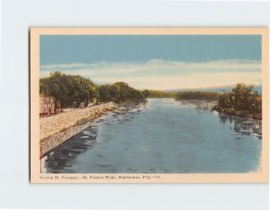 Postcard St. Francis River, Sherbrooke, Canada