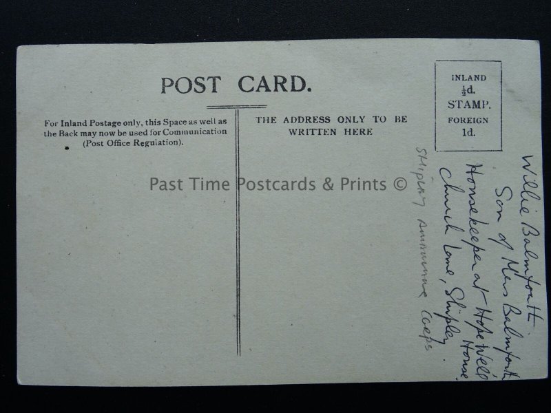 SHIPLEY AMBULANCE CORPS on Camp WILLIE BALMFORTH c1905 RP Postcard