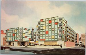 Downtowner Motor Inn, Memphis Tennessee Mid Century Modern Vintage Postcard I17