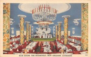 Louisiana new Orleans  The Roosevelt Blue Room DInning room and Ba...