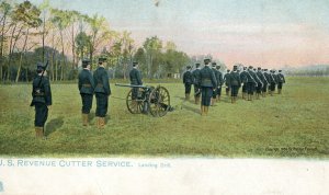 Postcard Tuck's View of U,S. Revenue Cutter Service. Landing Drill.   L4