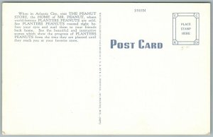 ATLANTIC CITY NJ PEANUT STORE VINTAGE POSTCARD