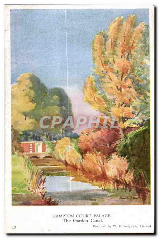 Old Postcard Hampton Court Palace The Garden Channel