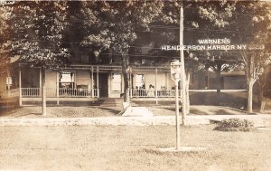 J50/ Henderson Harbor New York RPPC Postcard c1910 Warners Home 380