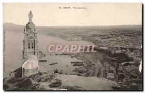 Old Postcard Oran Vue Generale Algerie