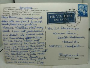 Vintage RP Postcard Joker Camping Cavallino Lido Venezia Venice Posted 1963