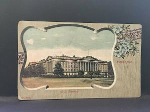 Postcard Antique View of U.S Treasury Building in Washington DC.   T6