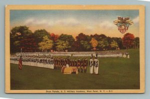 Dress Parade US Military Academy West Point NY New York Postcard