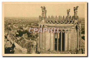 Old Postcard La Douce France Orleans Loiret General view and detail of the Ca...