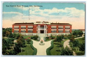 1916 East Central State Normal Ada Oklahoma OK Antique Posted Postcard