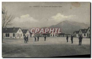 Old Postcard Militaria Alpine Hunters Annecy Barracks