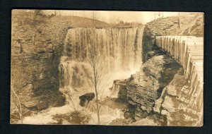 # 51 RPPC 1910s South Berne, N.Y. Water coming over the Falls