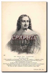 Old Postcard Thuanus Advisor to Parliament