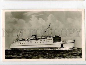 400954 GERMANY ship Theodor Heuss 1958 year RPPC shiiping post