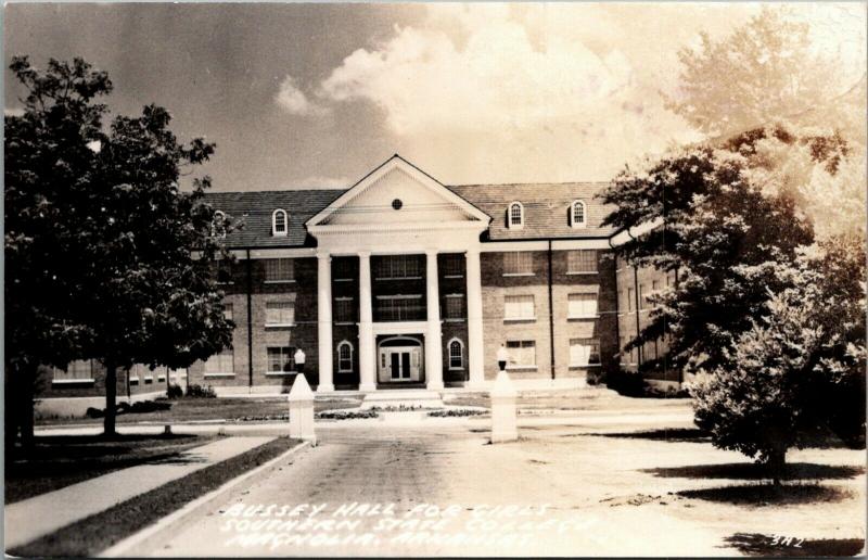 Magnolia Arkansas~Southern State College~Bussey Hall for Girls~1950s RPPC 